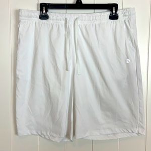 NWT G Gradual Men Workout Shorts White XXL Lightweight Side Pockets
